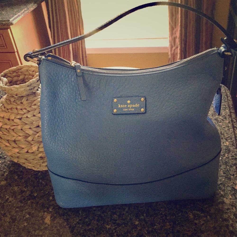 Kate Spade-  Bay Street Lexie Blue Pebble Handbag - Picture 2 of 8